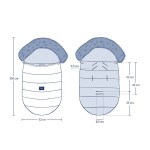 Śpiworek do wózka UNI Velvet - DARK GREY / La Millou