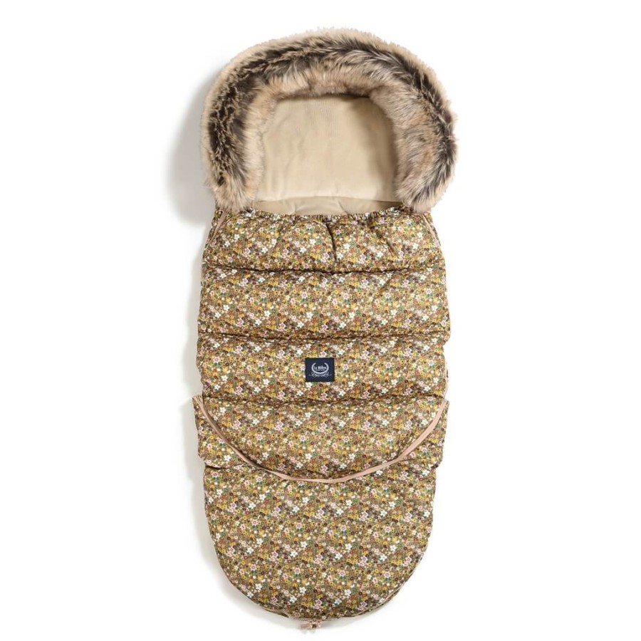 Zimowy śpiworek ASPEN WINTERPROOF COMBO - FLOWER STYLES, SAND / La Millou