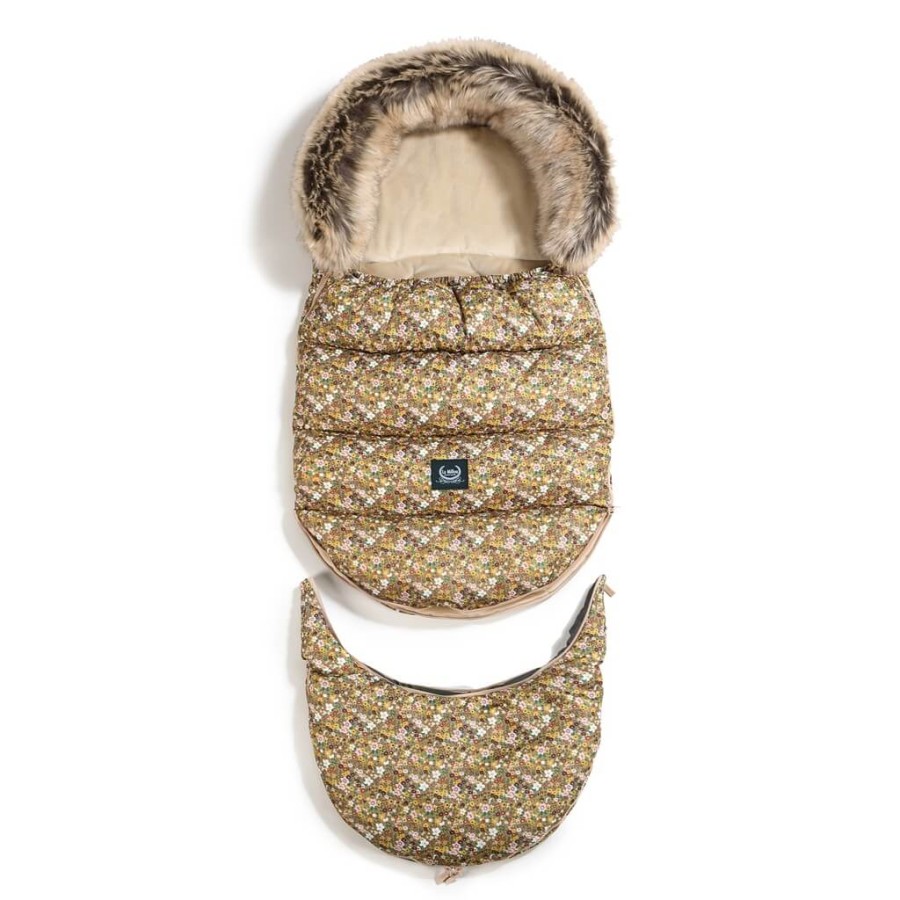 Zimowy śpiworek ASPEN WINTERPROOF COMBO - FLOWER STYLES, SAND / La Millou
