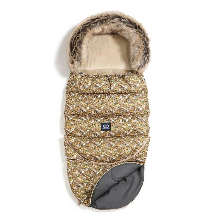 Zimowy śpiworek ASPEN WINTERPROOF COMBO - FLOWER STYLES, SAND / La Millou