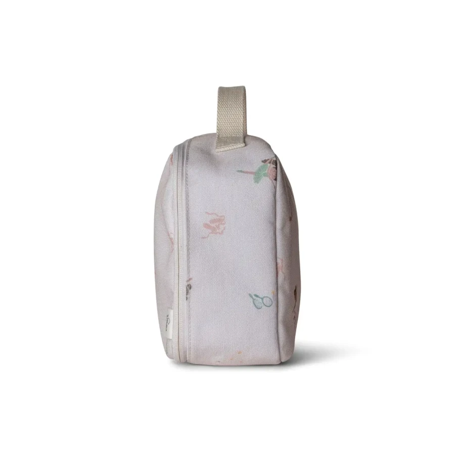 Kwadratowy Lunch Bag, śniadaniówka - Ballerina / Citron