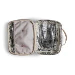 Kwadratowy Lunch Bag, śniadaniówka - Ballerina / Citron