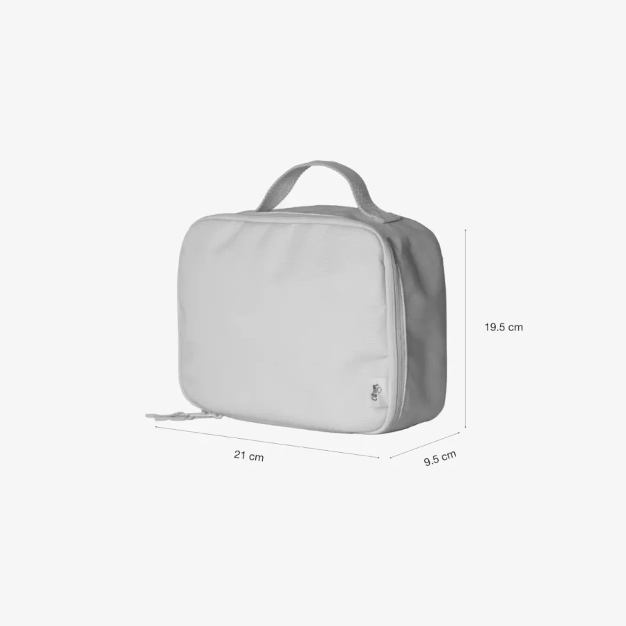 Kwadratowy Lunch Bag, śniadaniówka - Ballerina / Citron