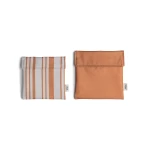 Torebki na kanapki 2szt. - Striped Caramel / Citron