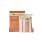 Torebki na kanapki 2szt. - Striped Caramel / Citron