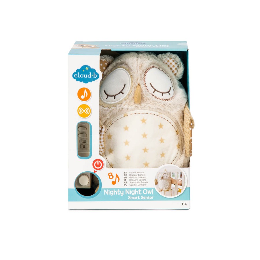 Szumiąca Sowa z czujnikiem dźwięku i pozytywką / Cloud b® Nighty Night Owl Smart Sensor™