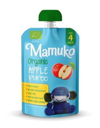 Puree owocowe BIO jabłko / Mamuko