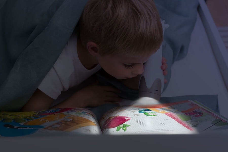 GINA Lampka z latarką Żyrafa Grey / Zazu