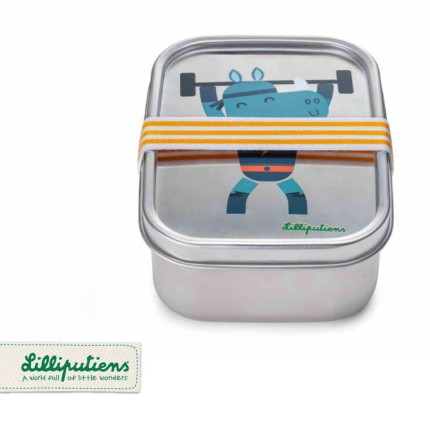 Lunchbox ze stali nierdzewnej Super Nosorożec Marius / Lilliputiens