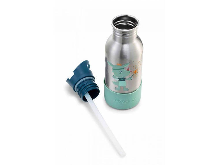 Bidon 600 ml ze stali nierdzewnej ze słomką Magiczny Smok Joe / Lilliputiens