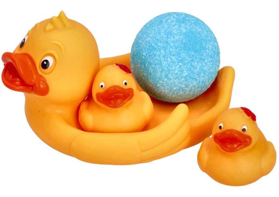Mydelniczka z kaczuszkami i kulą musującą do kąpieli / Mom's Care