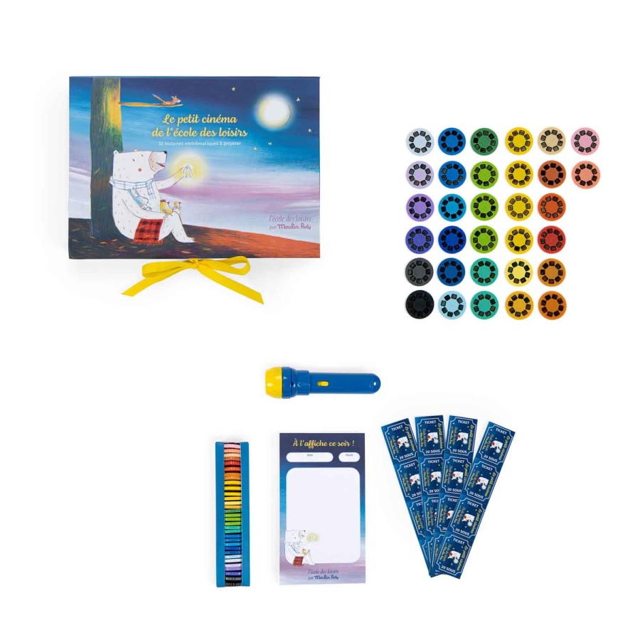 Zestaw kino z projektorem 32 historyjki / Moulin Roty