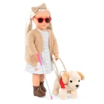 Lalka MARLOW 46cm – niewidoma z psem przewodnikiem / OurGeneration