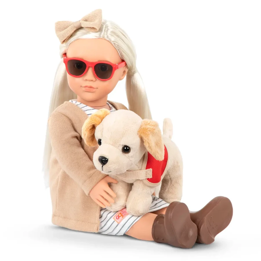 Lalka MARLOW 46cm – niewidoma z psem przewodnikiem / OurGeneration