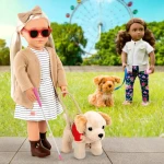 Lalka MARLOW 46cm – niewidoma z psem przewodnikiem / OurGeneration
