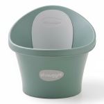 Wanienka z  odpływem i piankowym oparciem - Eucalyptus / Shnuggle Baby
