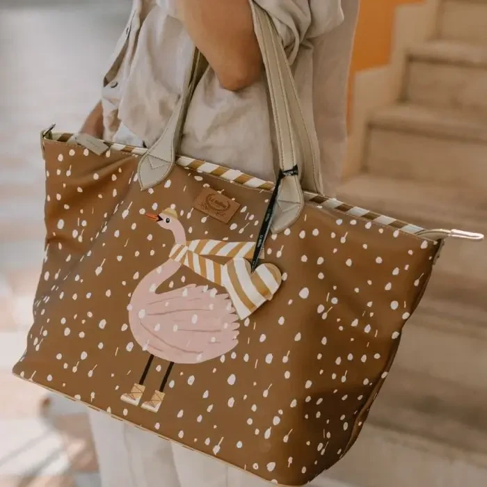 Torba dla mamy M - FEERIA PREMIUM - SNOWFLAKE SHEELA / La Millou