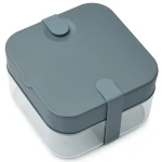 Lunchbox z przegródką Amandine Bento Box - sea blue, whale blue / Liewood