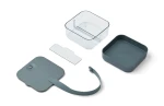 Lunchbox z przegródką Amandine Bento Box - sea blue, whale blue / Liewood