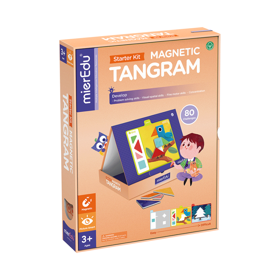 Tangram magnetyczny - gra edukacyjna Poznaję kształty / mierEdu