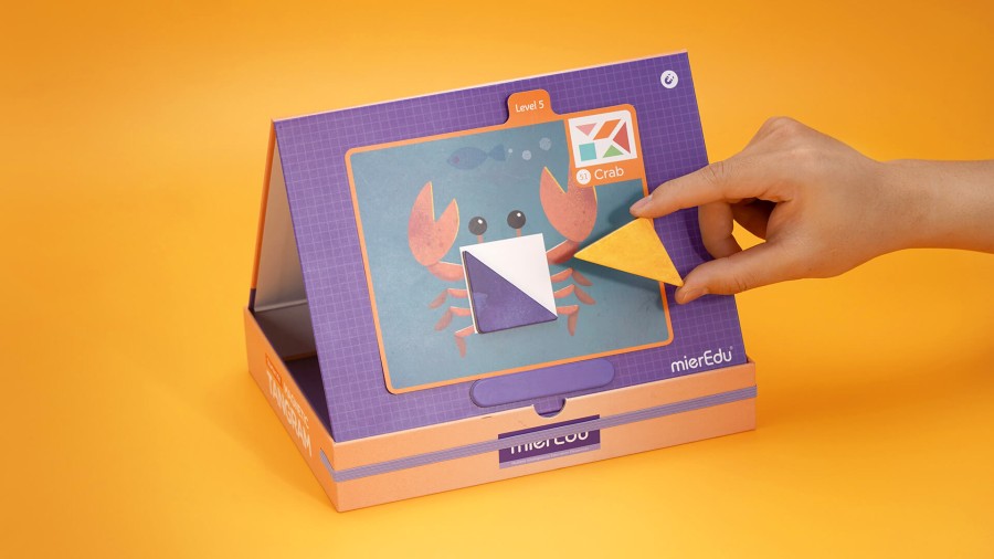 Tangram magnetyczny - gra edukacyjna Poznaję kształty / mierEdu