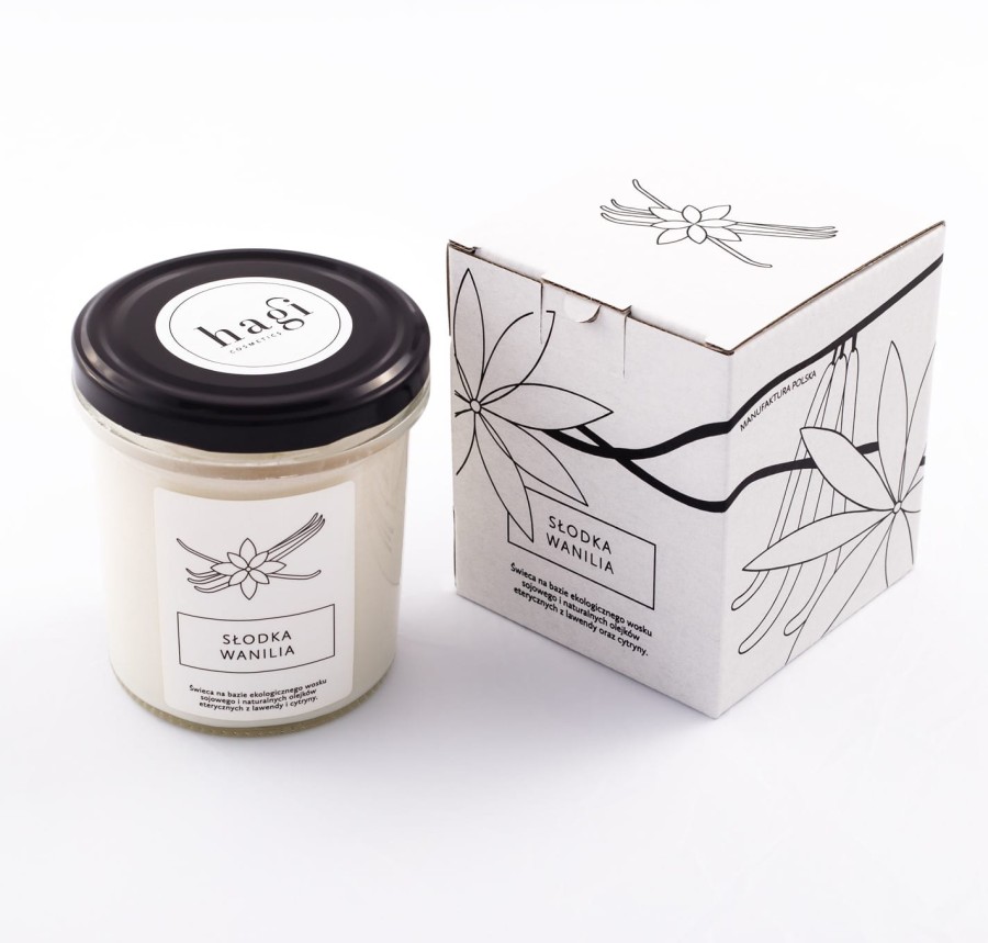 Świeca sojowa - Słodka Wanilia / Hagi Cosmetics
