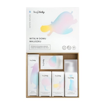 Zestaw do pielęgnacji małego ciałka od pierwszych dni życia / Hagi Cosmetics