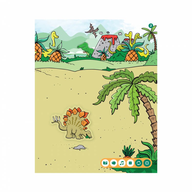 Zeszyt z naklejkami: Dinozaury 3+ / Czytaj z Albikiem