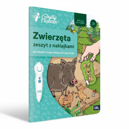 Zeszyt z naklejkami: Zwierzęta 3+ / Czytaj z Albikiem