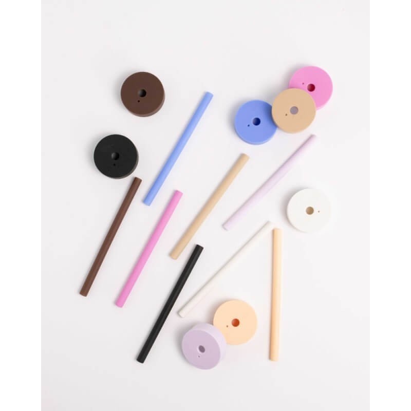 Silikonowa nasadka ze słomką do butelki Bink Mini - Bubblegum / BINK