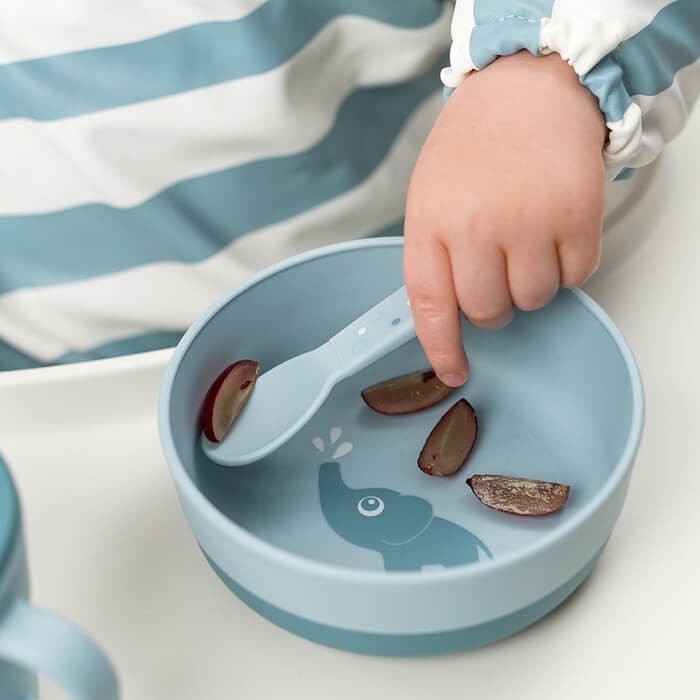 Miska dla sziecka Foodie Happy Clouds - Powder / Done by Deer