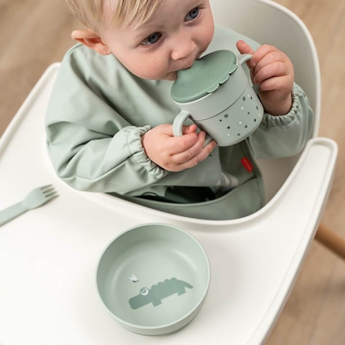 Miska dla sziecka Foodie Happy Clouds - Green / Done by Deer