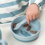 Miska dla sziecka Foodie Happy Clouds - Blue / Done by Deer