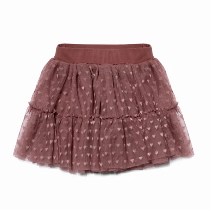 Spódnica serduszka - Pustynny róż / Manufaktura Falbanek