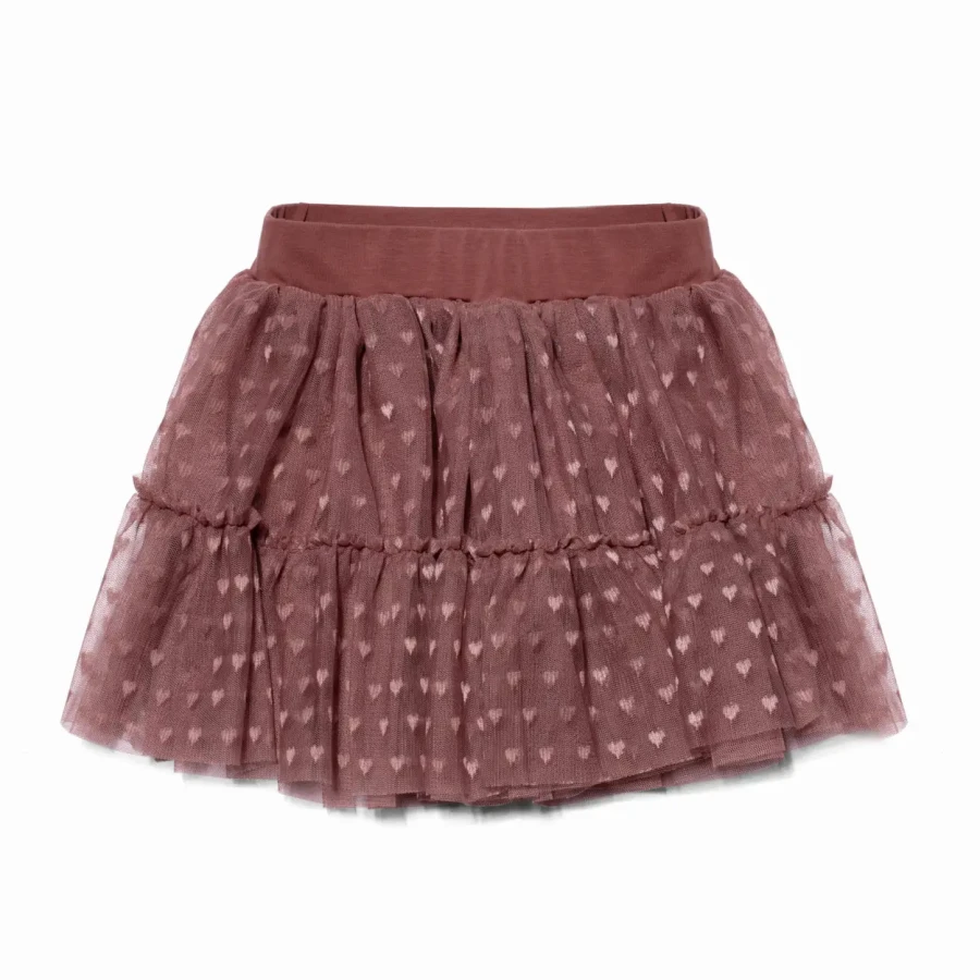 Spódnica serduszka - Pustynny róż / Manufaktura Falbanek
