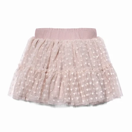 Spódnica serduszka - Beż / Manufaktura Falbanek