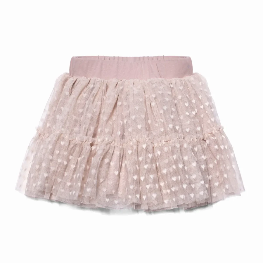 Spódnica serduszka - Beż / Manufaktura Falbanek