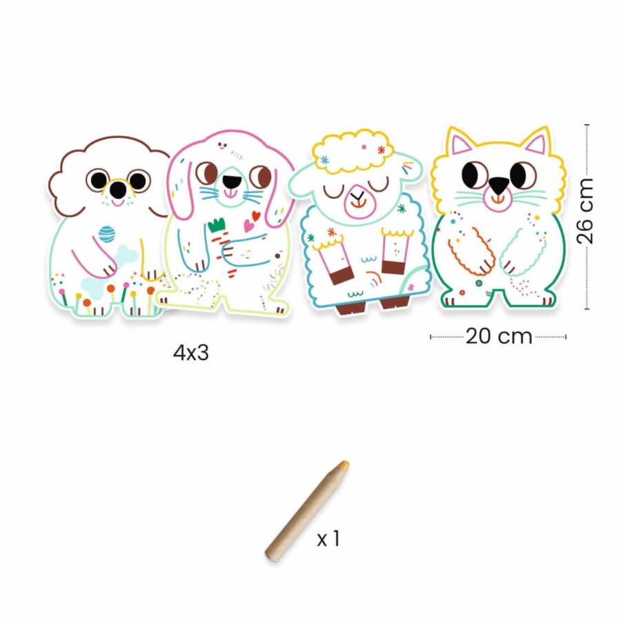 Magiczne kolorowanki - DOMOWE ZWIERZĄTKA / Djeco