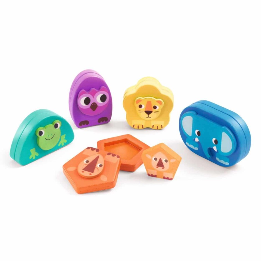 Drewniana magnetyczna układanka NATURA / Djeco