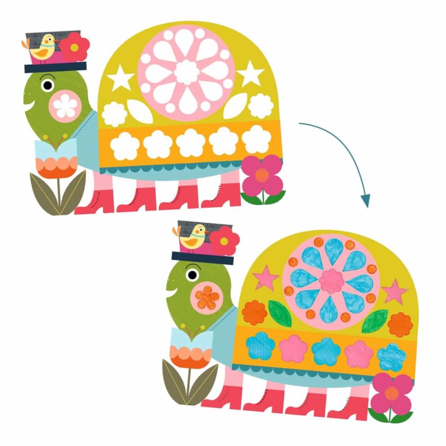 Zestaw artystyczny MALOWANIE Z SZABLONAMI / Djeco