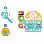 Zestaw artystyczny MALOWANIE Z SZABLONAMI / Djeco