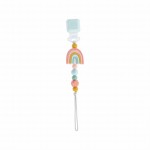 Silikonowa zawieszka do smoczka i gryzaka Darling Rainbow 0m+ / Loulou Lollipop