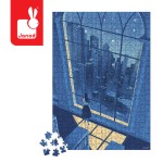 Puzzle artystyczne - Nocny widok w błękicie, 500 elementów  / Janod