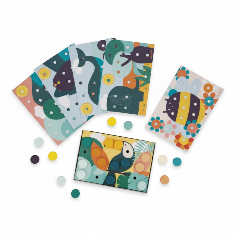 Układanka pierwsza drewniana mozaika 2+ / Janod