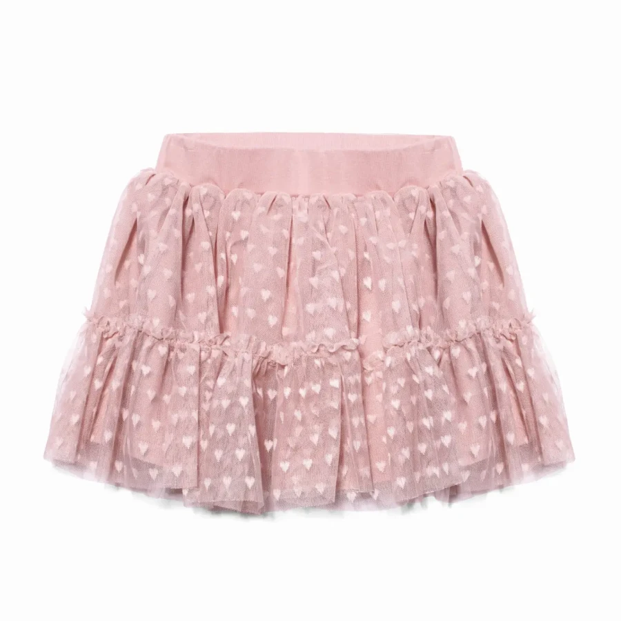 Spódnica serduszka - Wenecki róż / Manufaktura Falbanek