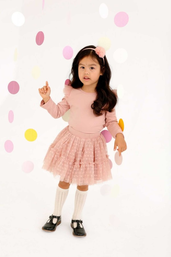 Spódnica serduszka - Wenecki róż / Manufaktura Falbanek