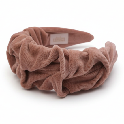 Opaska Marszczulka Velvet BEIGE / UL&KA