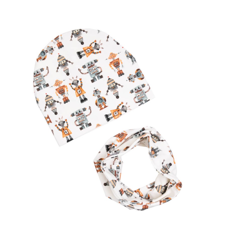 Czapka z kominem - ROBOTY / UL&KA