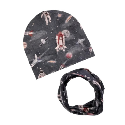 Czapka z kominem wiosenno-jesienna ASTRONAUTA / UL&KA