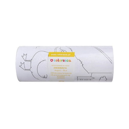 Kolorowanka w rolce Zwierzęta 30m / Coloresca
